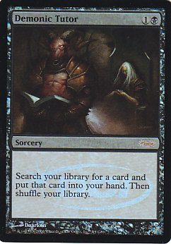 【ENG】【Foil】《悪魔の教示者/Demonic Tutor》(2008年版)[ジャッジ褒賞]
