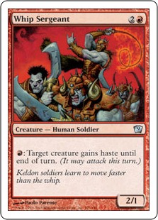 【ENG】【Foil】《鞭打ち兵長/Whip Sergeant》[9ED]