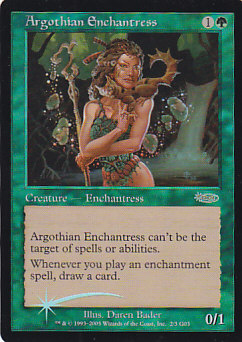 【ENG】【Foil】《アルゴスの女魔術師/Argothian Enchantress》[ジャッジ褒賞]