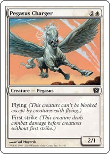 【ENG】【Foil】《突撃ペガサス/Pegasus Charger》[9ED]