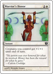 【ENG】【Foil】《戦士の誉れ/Warrior's Honor》[9ED]
