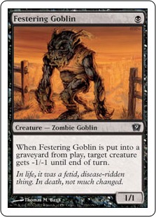 【ENG】【Foil】《ただれたゴブリン/Festering Goblin》[9ED]