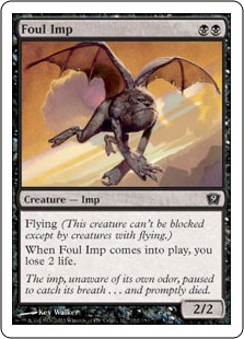 【ENG】【Foil】《悪臭のインプ/Foul Imp》[9ED]