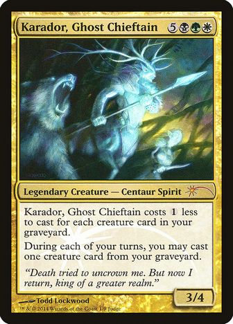 【ENG】【Foil】《幽霊の酋長、カラドール/Karador, Ghost Chieftain》[ジャッジ褒賞]