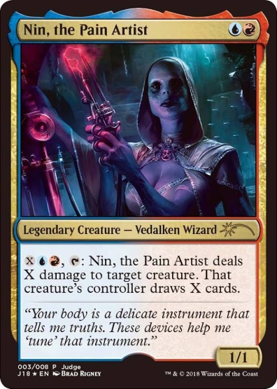 【ENG】【Foil】《苦痛の芸術家、ニン/Nin, the Pain Artist》[ジャッジ褒賞]