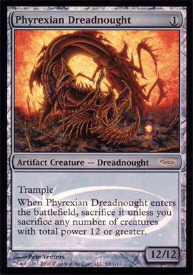 【ENG】【Foil】《ファイレクシアン・ドレッドノート/Phyrexian Dreadnought》[ジャッジ褒賞]