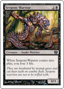 【ENG】【Foil】《蛇人間の戦士/Serpent Warrior》[9ED]