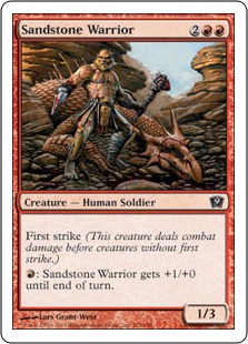 【ENG】【Foil】《砂岩の戦士/Sandstone Warrior》[9ED]
