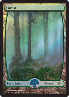 【ENG】【Foil】■フルアート■《森/Forest》(Illus.Terese Nielsen)[ジャッジ褒賞]