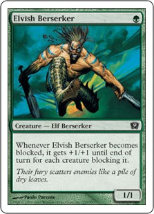 【ENG】【Foil】《エルフの狂戦士/Elvish Berserker》[9ED]