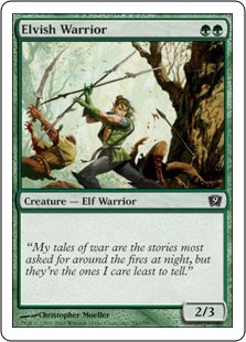 【ENG】【Foil】《エルフの戦士/Elvish Warrior》[9ED]