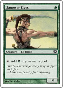 【ENG】【Foil】《ラノワールのエルフ/Llanowar Elves》[9ED]