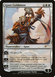 【ENG】【Foil】《黄金のたてがみのアジャニ/Ajani Goldmane》[プロツアープロモ]