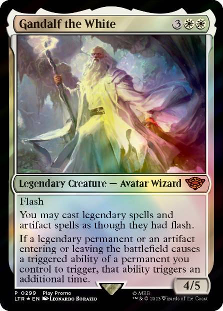 【ENG】【Foil】《白のガンダルフ/Gandalf the White》[Play Promo]