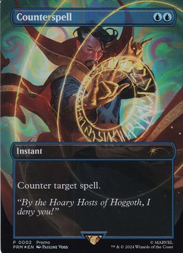 【ENG】【Foil】■フルアート■《対抗呪文/Counterspell》(002)[MagicCon]