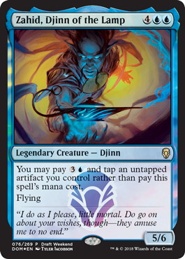 【ENG】【Foil】《ランプのジン、ザヒード/Zahid, Djinn of the Lamp》[Draft Weekend]