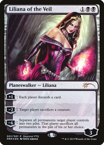 【ENG】【Foil】《ヴェールのリリアナ/Liliana of the Veil》[RPTQプロモ]