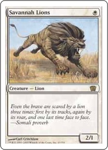 【ENG】《サバンナ・ライオン/Savannah Lions》[8ED]
