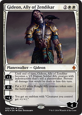 【ENG】【Foil】《ゼンディカーの同盟者、ギデオン/Gideon, Ally of Zendikar》[SDCC]