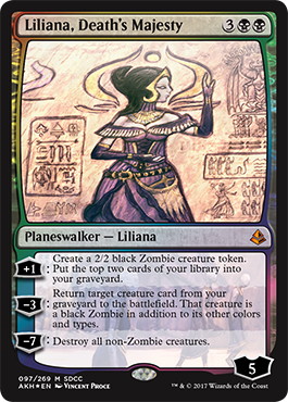 【ENG】【Foil】《死の権威、リリアナ/Liliana, Death's Majesty》[SDCC]