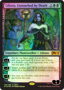 【ENG】【Foil】《死が触れぬ者、リリアナ/Liliana, Untouched by Death》[SDCC]