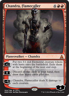 【ENG】【Foil】《炎呼び、チャンドラ/Chandra, Flamecaller》[SDCC]