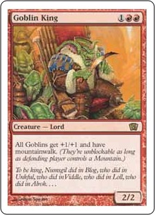 【ENG】《ゴブリンの王/Goblin King》[8ED]