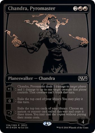 【ENG】【Foil】《紅蓮の達人チャンドラ/Chandra, Pyromaster》(2014)[SDCC]