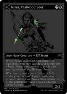 【ENG】【Foil】《巨森の予見者、ニッサ/Nissa, Vastwood Seer》[SDCC]