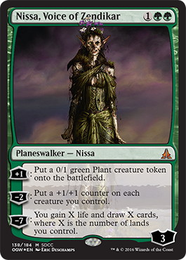 【ENG】【Foil】《ゼンディカーの代弁者、ニッサ/Nissa, Voice of Zendikar》[SDCC]