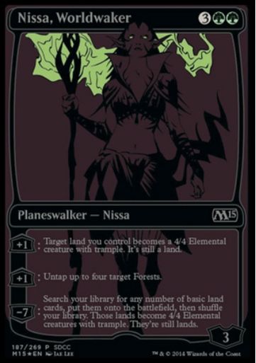 【ENG】【Foil】《世界を目覚めさせる者、ニッサ/Nissa, Worldwaker》[SDCC]