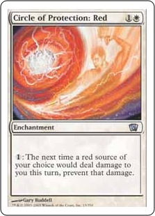 【ENG】《赤の防御円/Circle of Protection: Red》[8ED]