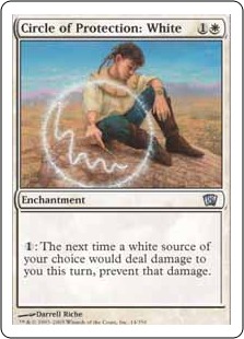 【ENG】《白の防御円/Circle of Protection: White》[8ED]