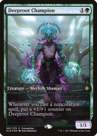 【ENG】【Foil】《深根の勇者/Deeproot Champion》[Convention]