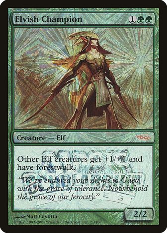 【ENG】【Foil】《エルフのチャンピオン/Elvish Champion》[Junior Series]