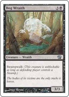 【ENG】【Foil】《沼の悪霊/Bog Wraith》[8ED]