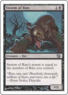 【ENG】【Foil】《ネズミの大群/Swarm of Rats》[8ED]