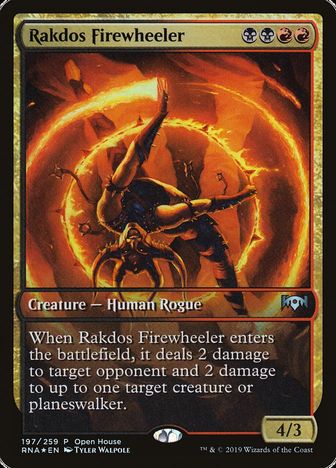 【ENG】【Foil】《ラクドスの火輪使い/Rakdos Firewheeler》[Open House]