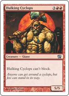 【ENG】【Foil】《巨体のサイクロプス/Hulking Cyclops》[8ED]