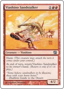 【ENG】【Foil】《ヴィーアシーノの砂漠の狩人/Viashino Sandstalker》[8ED]