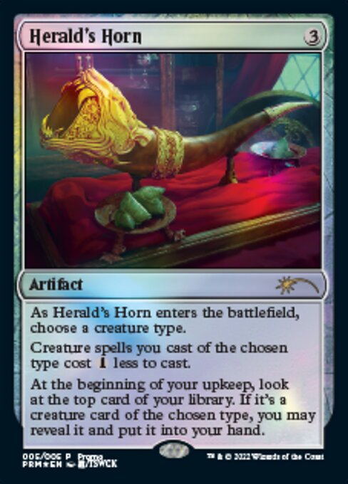 【ENG】【Foil】《通報の角笛/Herald's Horn》[マジックリーグ]