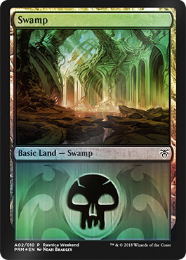 【ENG】【Foil】《沼/Swamp》（Dimir）[Ravnica Weekend]