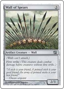 【ENG】【Foil】《槍の壁/Wall of Spears》[8ED]