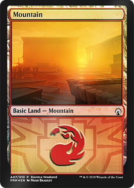 【ENG】【Foil】《山/Mountain》（Boros）[Ravnica Weekend]