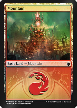 【ENG】【Foil】《山/Mountain》（Izzet）[Ravnica Weekend]