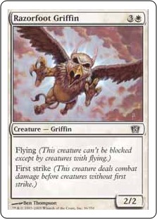 【ENG】【Foil】《カミソリ足のグリフィン/Razorfoot Griffin》[8ED]