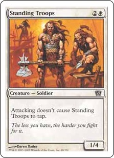 【ENG】【Foil】《常備軍/Standing Troops》[8ED]