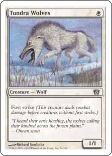 【ENG】【Foil】《ツンドラ狼/Tundra Wolves》[8ED]