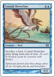 【ENG】【Foil】《沿岸の角爪鳥/Coastal Hornclaw》[8ED]