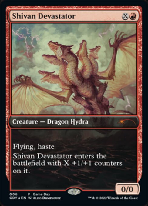 【ENG】【Foil】《シヴの壊滅者/Shivan Devastator》[ゲームデー]